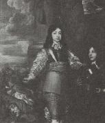 William Dobson Charles II as a boy commander oil painting